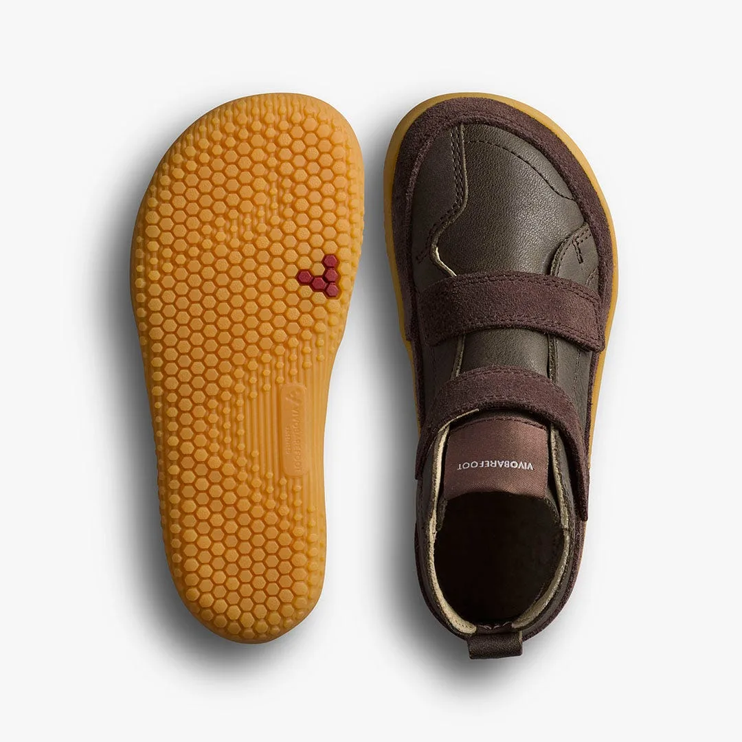 Ботинки Vivobarefoot Gobi Boot — для дошкольников, коричневый, фото 2