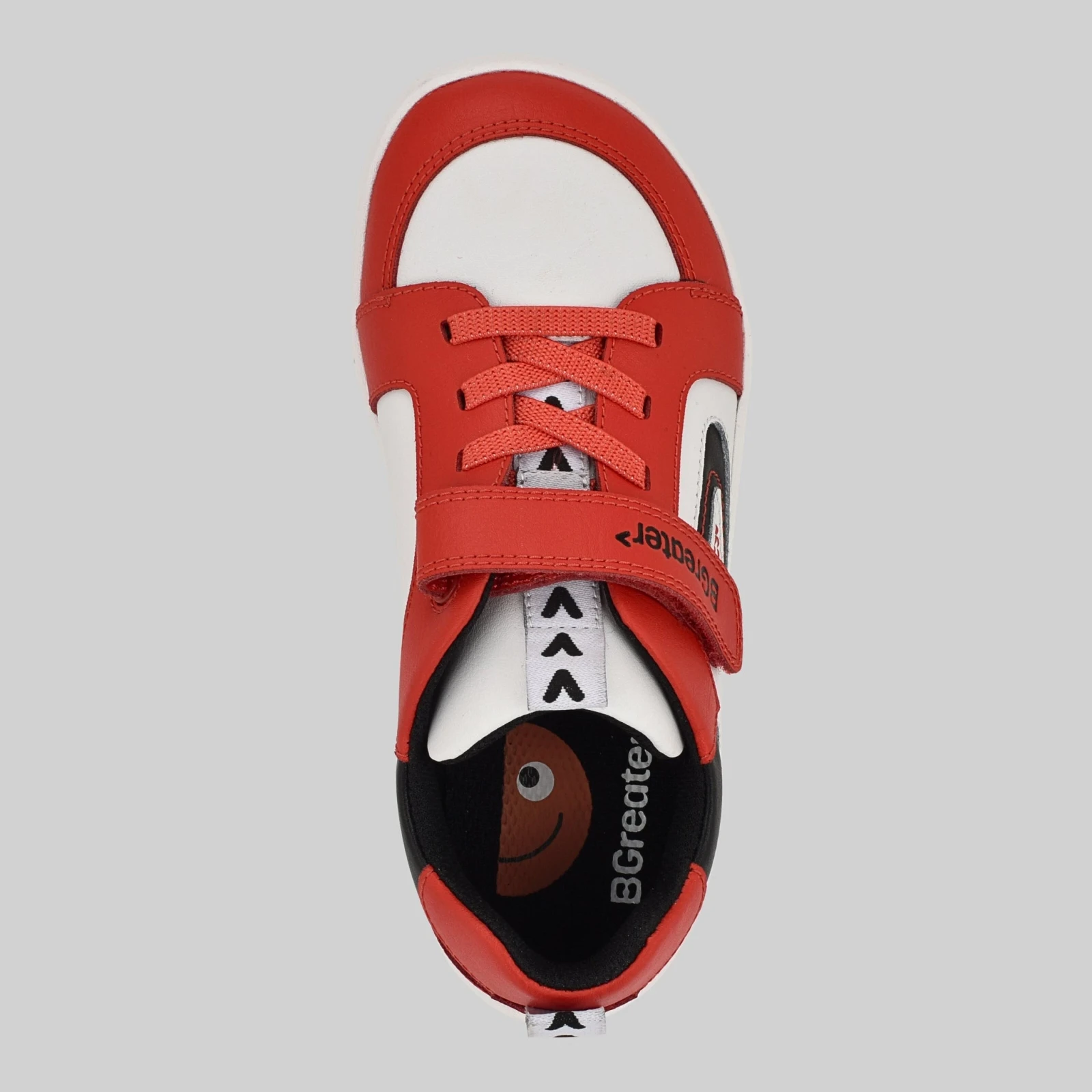 Кроссовки BGreater All Leather Lev — красный с белым, фото 10