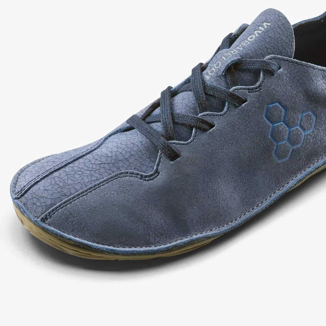 Мокасины Vivobarefoot Sensus II Grounding — женская модель, синяя кожа с фактурой кракелюра, фото 6