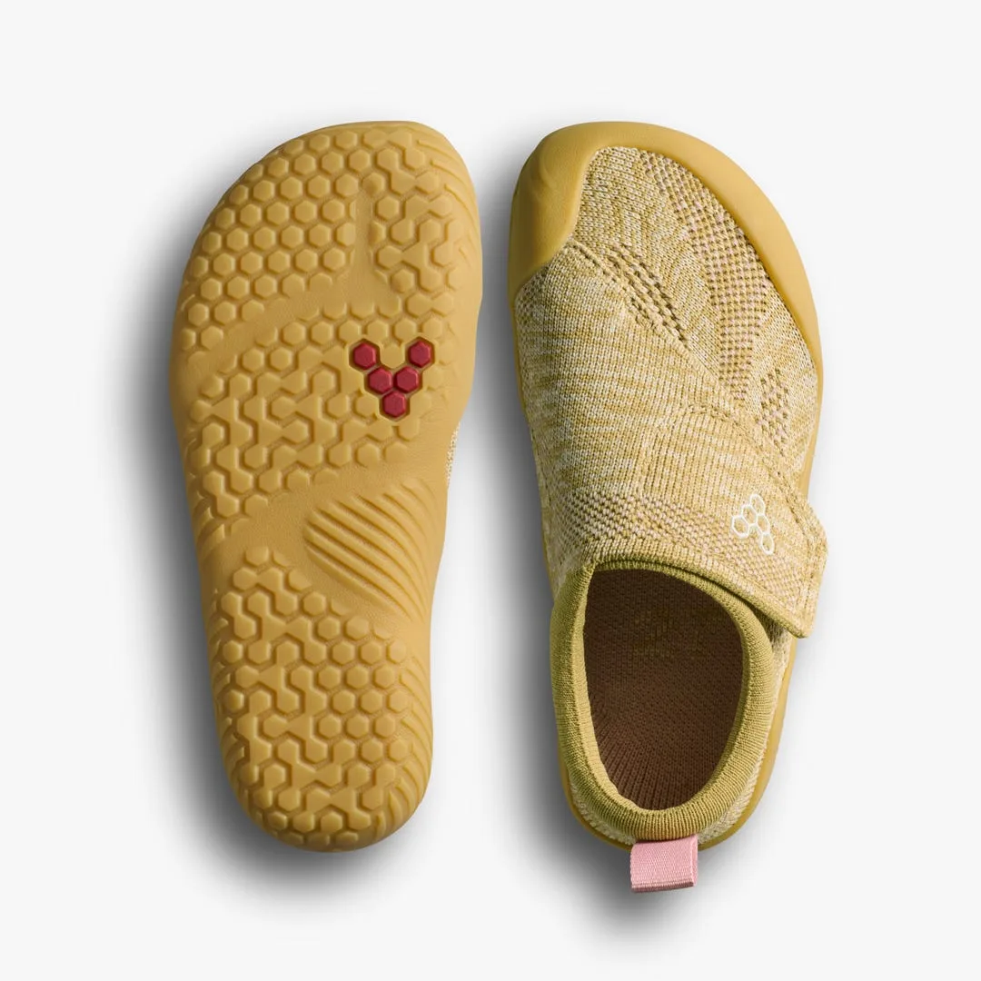 Кроссовки Vivobarefoot Motus Knit — для дошкольников, песочно-жёлтый, фото 2