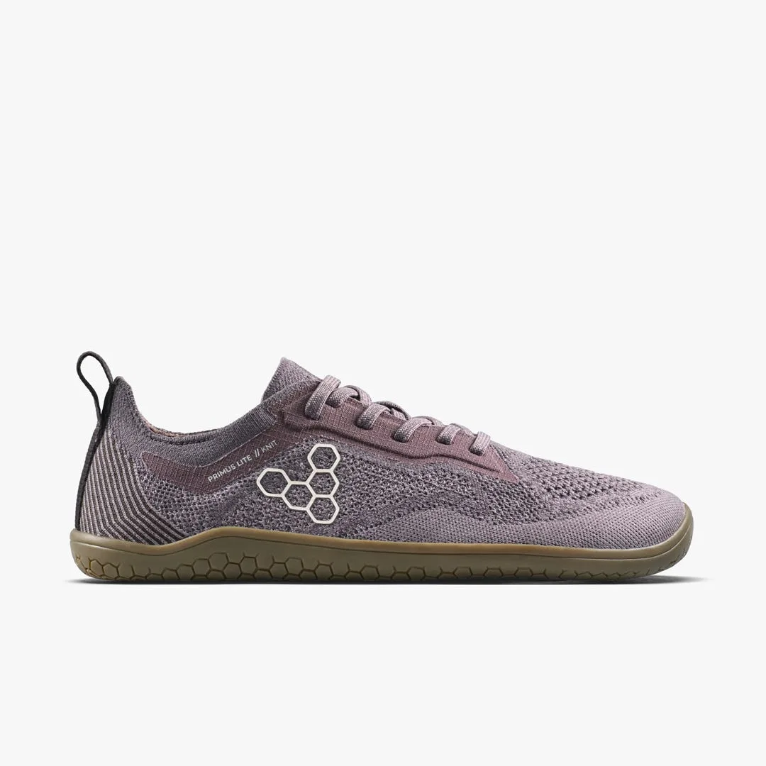Кроссовки Vivobarefoot Primus Lite Knit Natural — мужская модель, тёмно-серый